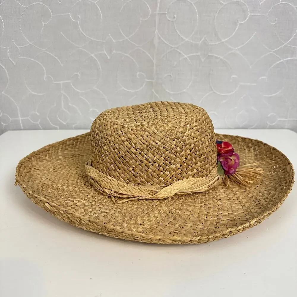 Womens Woven Straw Hat 8